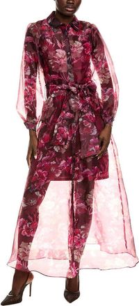 Julia Jordan Organza Shirt Gown
