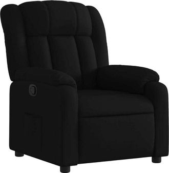 vidaXL vidaXL Poltrona reclinabile in tessuto nero