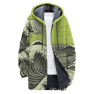 Generic Mens Fleece Jackets Full Zip Coats and Winter Warm Hoodies with Hood Cool for Men Jacket Coat Mens Button-Up Hooded Mens Puffer Sweaters Lined Hoosies