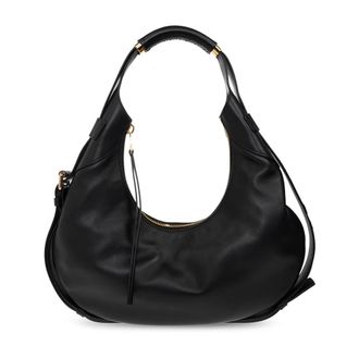 Moschino Leren tas - Dames - Tassen - Zwart - Maat: ONE Size Katoen