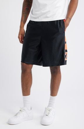 Nike Jordan Brooklyn Cat Scratch Shorts in Black/Infrared at Nordstrom, Size X-Large