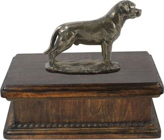 OEM Rottweiler Ii - Urna Para Cenizas De Perro, Urna Cl&aacute;sica Con Estatuilla, Urna Elegante Con Perro De Art-dog