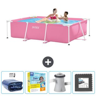 Intex Piscina Con Estructura Rectangular - 220x150x60 Cm - 7-piezas Scb10