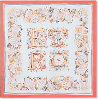 Etro Quadratisches Seidentuch mit Print Turandot