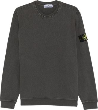 Stone Island Logo-patch Crew-neck Sweatshirt