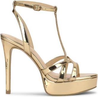 Jessica Simpson Sippete T-Strap Platform Sandal in Gold at Nordstrom, Size 8.5
