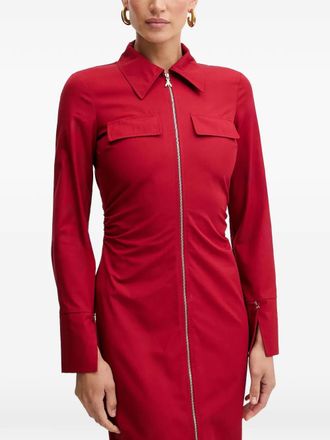 Patrizia Pepe Midi-jurk met rits - Rood