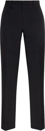 Off-white Plooitjesbroek - Heren - Slim Fit Broeken - Zwart - XL - Wol - Broeken