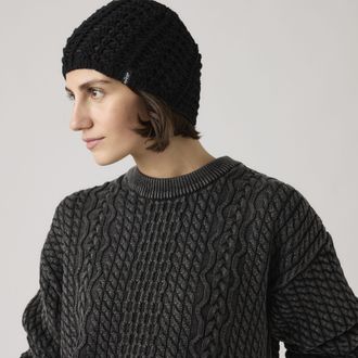 Levi's Chloe Crochet Beanie - Womens - One Size - Black