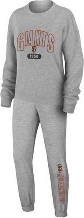 WEAR by Erin Andrews Womens WEAR by Erin Andrews Gray San Francisco Giants Knitted Lounge Set at Nordstrom, Size X-Small