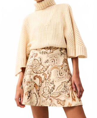 Marie Oliver Solace Crawford Skirt In Beige