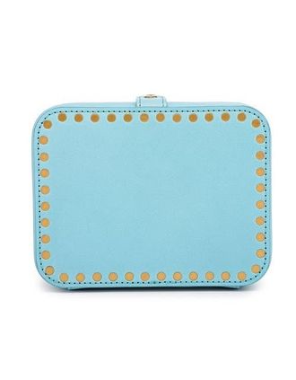 OLD TREND Rectangular Genuine Leather Jewelry Storage Box in Turquoise at Nordstrom