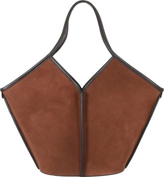 Hereu Bolso Tote Calella de Ante - Bags - Mujer - Marr&oacute;n - ONE SIZE