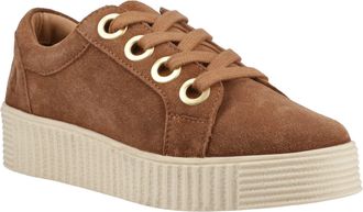 Hush Puppies Tamsin Suède Dames Tan Sneakers