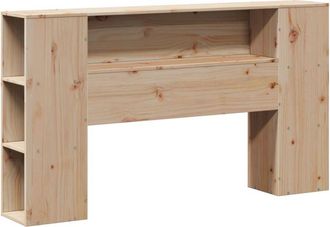 vidaXL Headboard with Storage 160 cm Solid Wood Pine Vidaxl