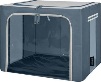 KASANOVA Scatola armadio 50x40x40 cm doppia cerniera blu