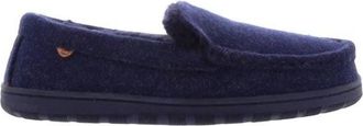 Lamofootwear Mens Harrison Wool Slip-On Moccasin In Navy