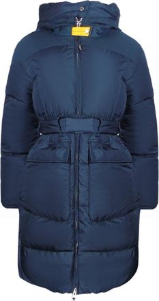 Parajumpers Moka marineblauw lang donsjack met capuchon