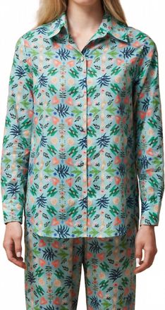 Muzungu Sisters Fern Button Up Shirt In Kaleidoscope Charms