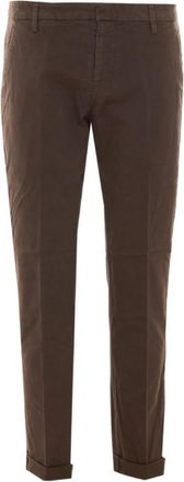Dondup Brown Slim Chino Pants