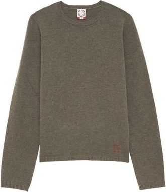 Ines De La Fressange Truien & Vesten, Dames, Groen, L, Wol, Elegante Gebreide Trui