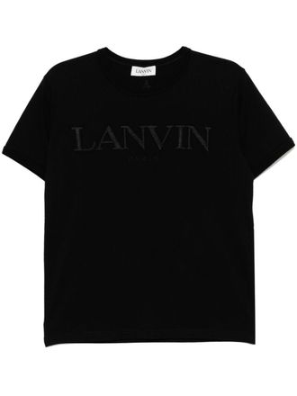 Lanvin T-shirt met logo - Zwart
