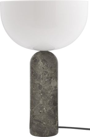 New Works Edle Tischlampe Kizu Large, mit grauem Marmorfuss