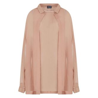 Giorgio Armani Blouses, female, Brown, Size: M Red Clay Shirt for Men