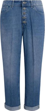Dondup Koons Cropped Jeans - Dames - Cropped Jeans - Blauw - W26 - Jeans