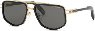 Chopard SCHM12V Polarized 700P Mens Sunglasses Black Size 59
