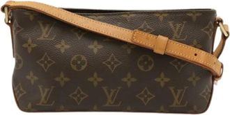 Louis Vuitton Pre-owned Cross Body Bags, female, Brown, Size: ONE SIZE Pre-owned Monogram Pochette Shoulder Bag