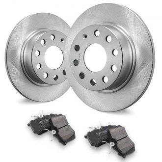 OEM Hinterradbremsen-set, Kompatibel Mit Audi A3 (8p), Vw Golf 5 6, Seat Leon, Skoda Octavia, Altea, Bremsscheiben, Keramik-bremsbel&auml;ge, Ersatzset, 253 Mm