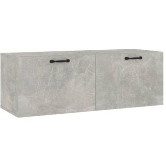 vidaXL Armario Pared Madera Contrachapada Gris Hormig&oacute;n 100x36,5x35 Cm Vidaxl