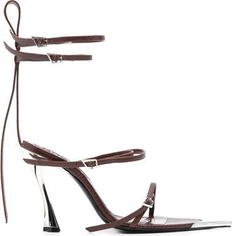 MUGLER Sandali Fang 95mm - Marrone