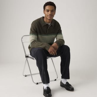 Levi's Redwood Rugby Sweater - Mens - XL - Brown