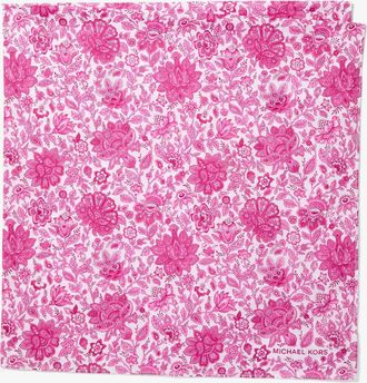 Michael Kors Floral Print Cotton Scarf