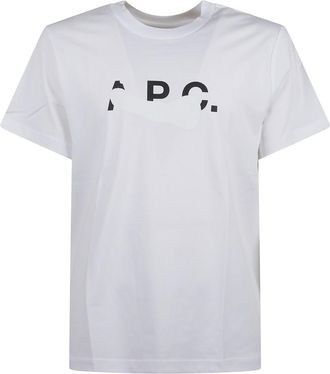 A.P.C. White Logo T-shirt