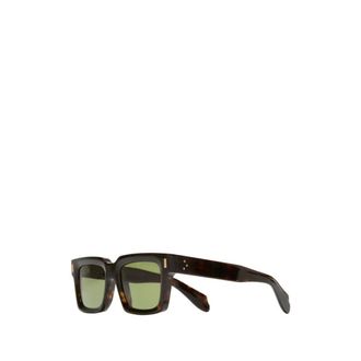 Cutler and Gross 9386 Zonnebril met Vierkant Montuur - unisex - Accessoires - Bruin - Maat: 50 MM