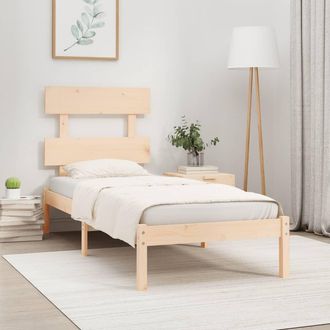 vidaXL Estructura De Cama Madera Maciza De Pino 90x200 Cm Vidaxl