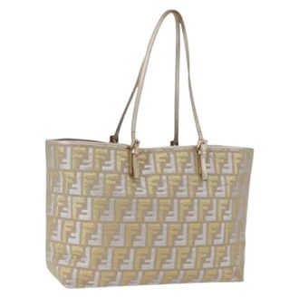 Fendi Pre-owned Vintage Zucca Canvas Tote Bag - Pre-owned - Mujer - Amarillo - ONE SIZE