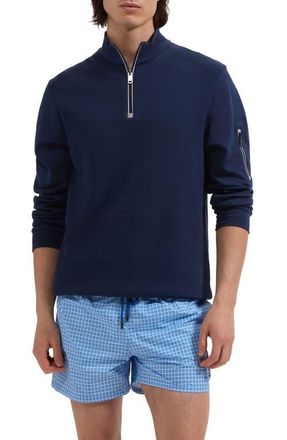 Bugatchi Kai Swim Trunks in Vista Blue at Nordstrom, Size Xx-Large