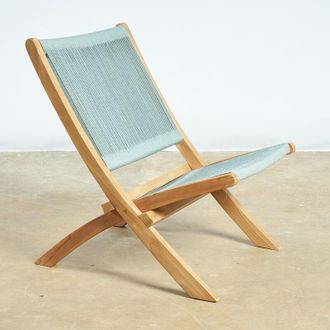 Wanda Collection Wanda Collection - Sillón de jardí­n lounge de cuerda esmeralda Jala