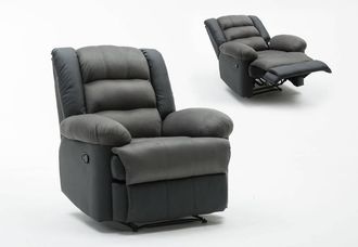 Habitat et Jardin Habitat Et Jardin - Sill&oacute;n Relax buckingham - Negro/gris Oscuro