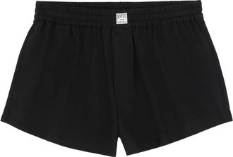 Maison Margiela Shorts met elastische tailleband - Zwart