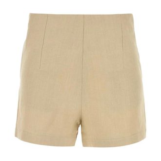Le Kasha Ezbet Shorts - Dames - Bermuda - Beige - S - Linnen - Korte Broeken