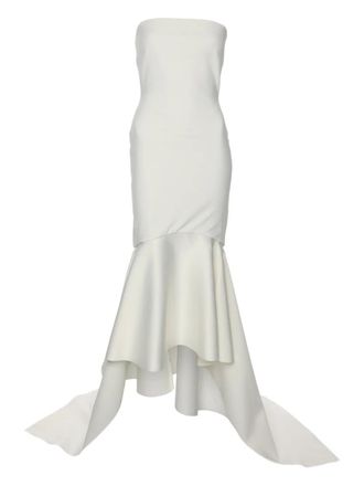 Solace London Kerama strapless maxi dress - Neutrals