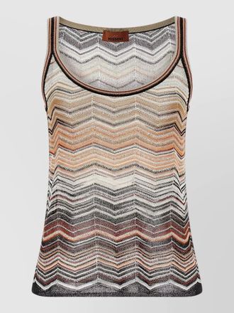 Missoni chevron lam&eacute; tank top