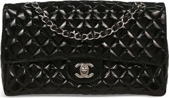 Chanel 2007 quilted leather shoulder bag - women - Patent Leather - One Size - Black
