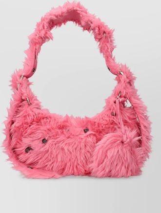 Balenciaga le cagole faux fur mini bag