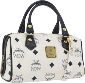 MCM Pre-owned Mini Bags, female, White, Size: ONE SIZE Pre-owned Mini Hand Bag